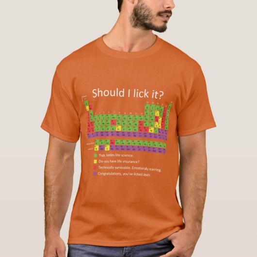 Moet ik het likken vriend t-shirt (Voorkant)
