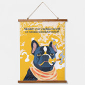 Moet ik mezelf te veel uitleggen hangend wandkleed (Voorkant)