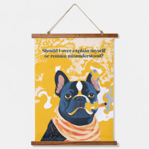 Moet ik mezelf te veel uitleggen hangend wandkleed