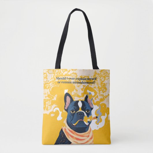 Moet ik mezelf te veel uitleggen tote bag (Voorkant)