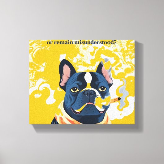 Moet ik mezelf teveel uitleggen canvas afdruk (Voorkant)