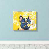 Moet ik mezelf teveel uitleggen canvas afdruk (Insitu (Houten vloer))