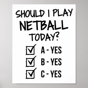 Moet ik vandaag netball spelen? poster