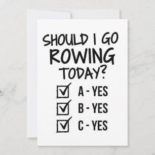 Moet ik vandaag roeien spelen? kaart