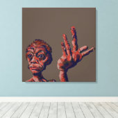 moet ik wachten canvas afdruk (Insitu (Houten vloer))