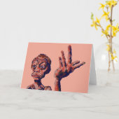 moet ik wachten kaart (Gele Bloem)