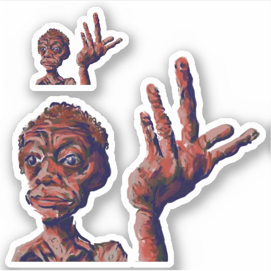 moet ik wachten sticker (Voorkant)