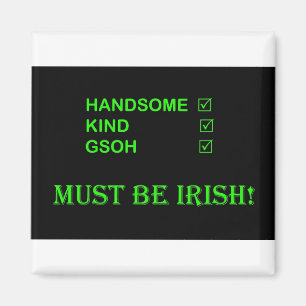 MOET IRISH-magneet ZIJN Magneet