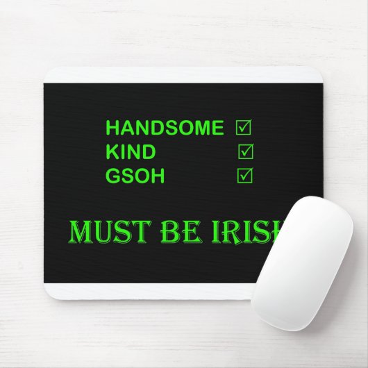 MOET IRISH mousemat Muismat (Met muis)