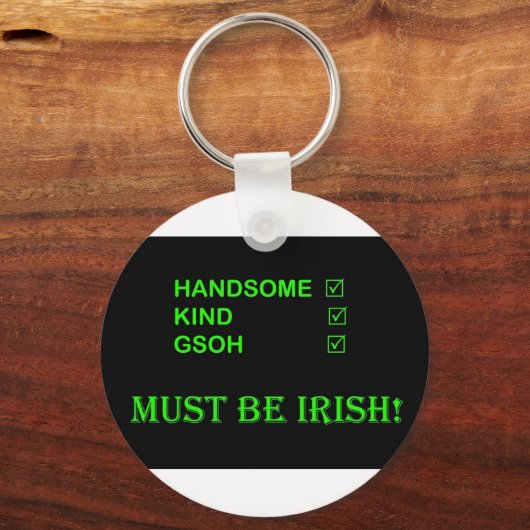MOET IRISH-sleutelhanger ZIJN Sleutelhanger (Voorkant)
