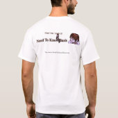 Moet je Basis weten, lain, de waarheid is gewoon e T-shirt (Achterkant)