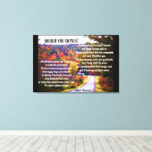 MOET JE EERSTE GEDICHT canvas GAAN (Insitu (Houten vloer))