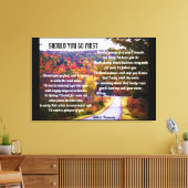 MOET JE EERSTE GEDICHT canvas GAAN (Insitu (Woonkamer))