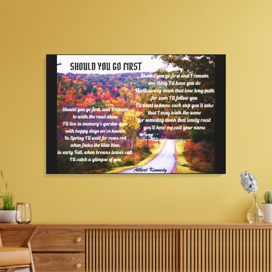 MOET JE EERSTE GEDICHT canvas GAAN (Insitu (Woonkamer))