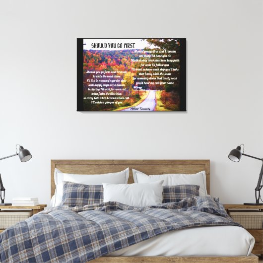 MOET JE EERSTE GEDICHT canvas GAAN (Insitu (Slaapkamer))