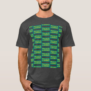 Moet je zo saai zijn? Ruitjes T-shirt