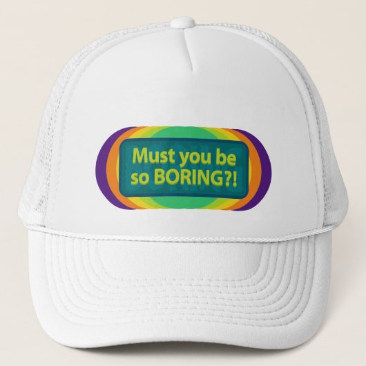 Moet je zo saai zijn? Spectrum Trucker Pet (Voorkant)