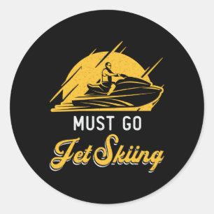 Moet Jet Skiing Jet Ski Water Sports Jetski Ronde Sticker