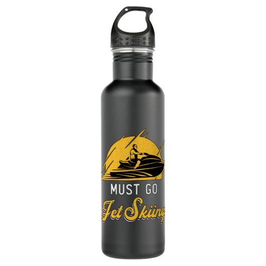 Moet Jet Skiing Jet Ski Water Sports Jetski Waterfles (Voorkant)