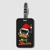 Moet Kerstmis geloven Bagagelabel (Voorkant (verticaal))