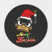 Moet Kerstmis geloven Labels (Design 1)