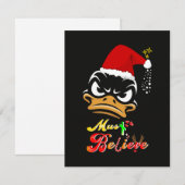 Moet Kerstmis geloven Notitiekaartje (Voorkant / Achterkant)