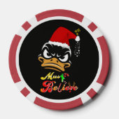 Moet Kerstmis geloven Poker Chips (Achterkant)