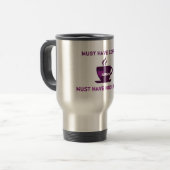 Moet koffie hebben! Moet nose werken hebben! Mok (Voorkant links)