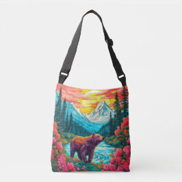 Moet liefde Natuur illustratie Crossbody Tas