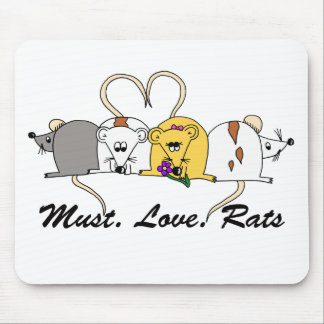 Moet. Liefde. Rats Mousemat Muismat