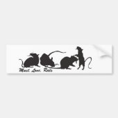 Moet. Liefde. Ratten Bumpersticker (Voorkant)