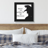 MOET MIJN PROFIEL BIJWERKEN CANVAS AFDRUK (Insitu (Slaapkamer))