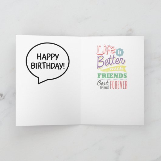 **MOET MIJN ZEER BESTE VRIENDAG WORDEN GEHAALD** K KAART (Binnen)