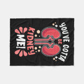 Moet nierdialyse patiënt nierbewuste zijn fleece deken (Voorkant (Horizontaal))