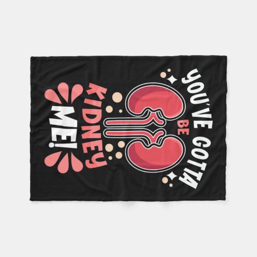 Moet nierdialyse patiënt nierbewuste zijn fleece deken (Voorkant (Horizontaal))