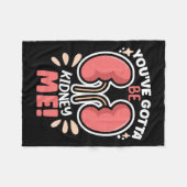 Moet nierdialyse patiënt nierbewuste zijn fleece deken (Voorkant (Horizontaal))