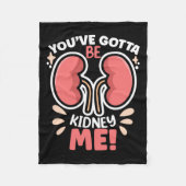 Moet nierdialyse patiënt nierbewuste zijn fleece deken (Voorkant)