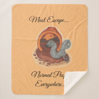 Moet ontsnappen. Het potentiële schepsel Sherpa Deken