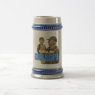 Moet opa zijn Klasse Retro Vintage Camo Familie Bierpul