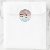 Moet Rennen Ronde Sticker (Tas)