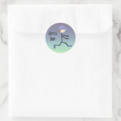 Moet Rennen Ronde Sticker (Tas)
