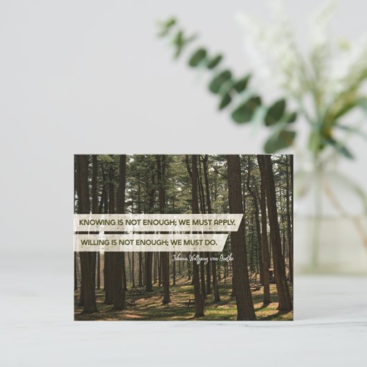 Moet toepassen en moet doen briefkaart (Staand voorkant)