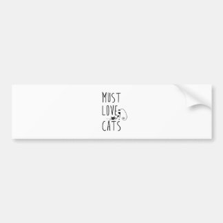 Moet van katten houden bumpersticker