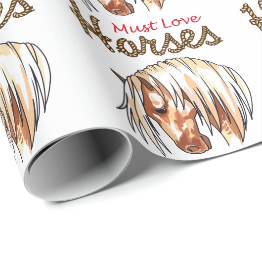 Moet van paarden houden cadeaupapier (Rol Hoek)