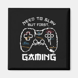 Moet vernietigen maar eerst gamen Grappige gamer v Magneet