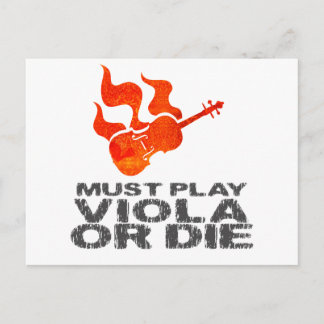 Moet Viola of Die spelen Briefkaart
