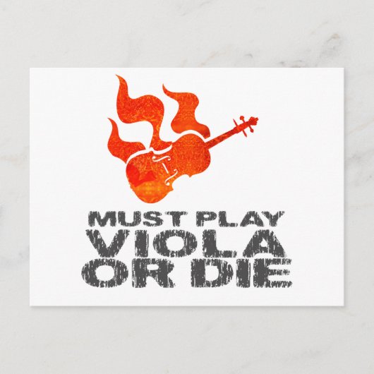 Moet Viola of Die spelen Briefkaart (Voorkant)