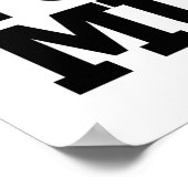 Moet voor die spier zwart blijven. poster (Hoek)