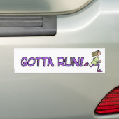 moet vrouw worden bumpersticker (Op auto)