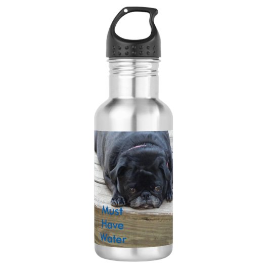 Moet water hebben waterfles (Voorkant)